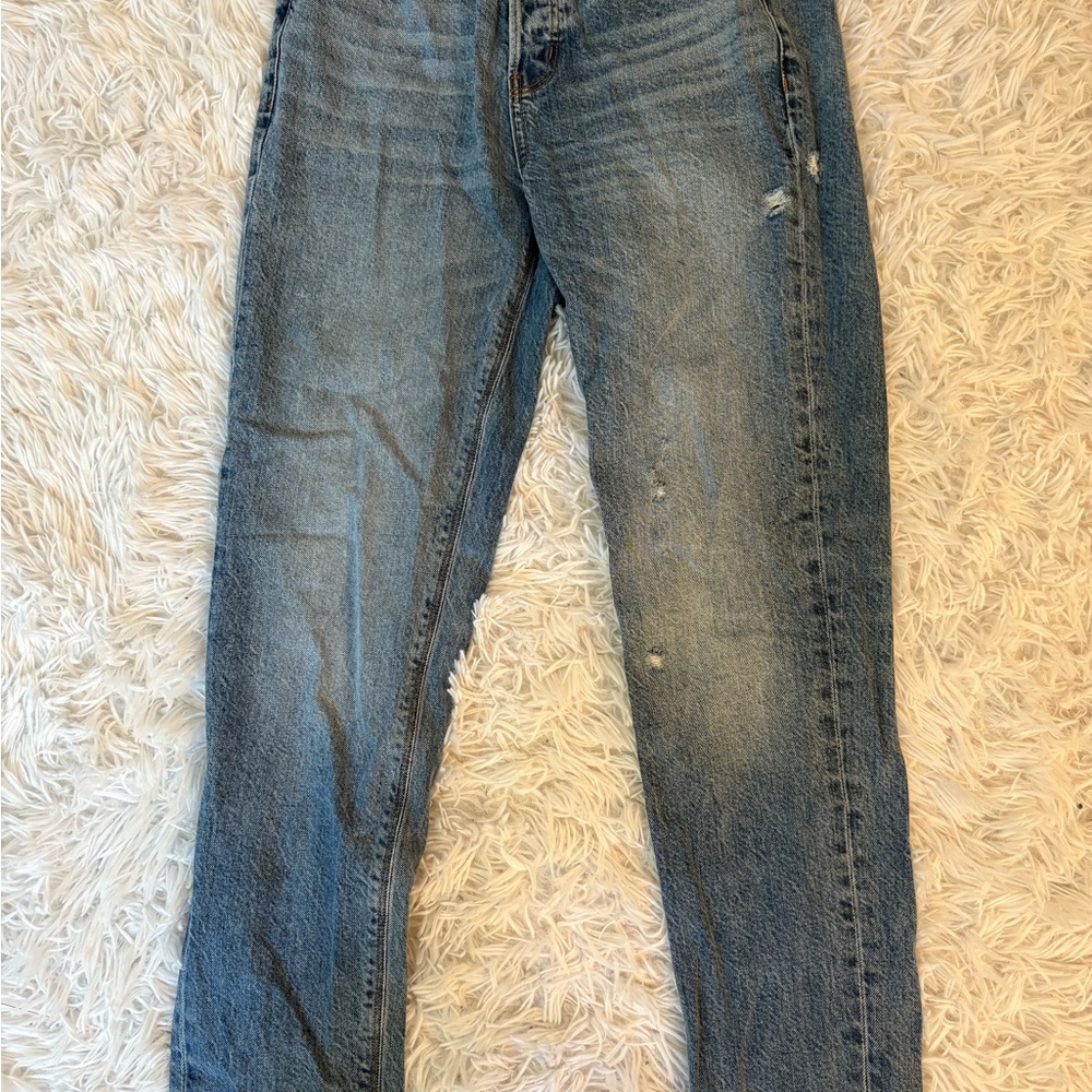 American Eagle Outfitters Women's Tomgirl Blue Jeans - Picture 3 of 4